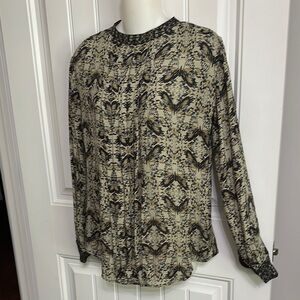 L’Agence Butterfly Print Sill Blouse XS Beautiful